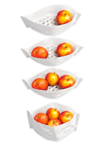 Cestas BB Symmetric de distintos tamaños adaptadas al calibre de la fruta