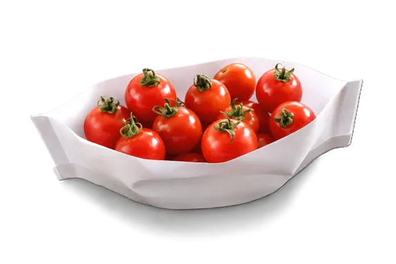 Cesta BB Symmetric con tomates