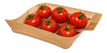 Bandeja BB Esquare con Top Control y tomates