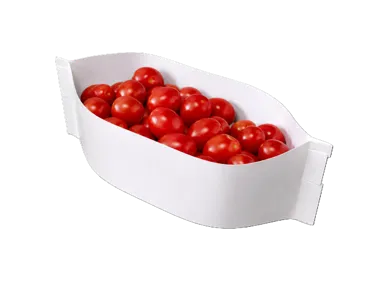 Cesta BEEBASE de papel blanco
