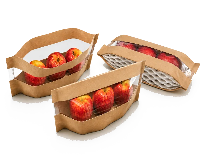 Cesta BB Symmetric con ventana y manzanas